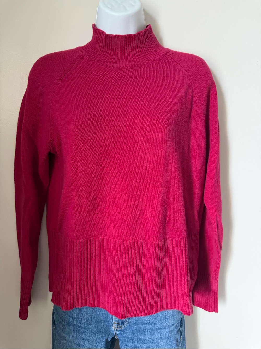 LOFT Pink Cowl Neck Sweater size medium